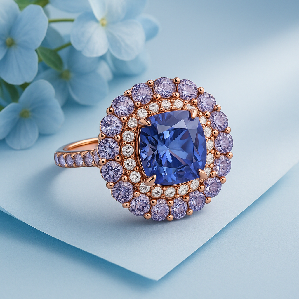 "The Regal Aura"🔮 Ziara Signature Ring in Rose Gold