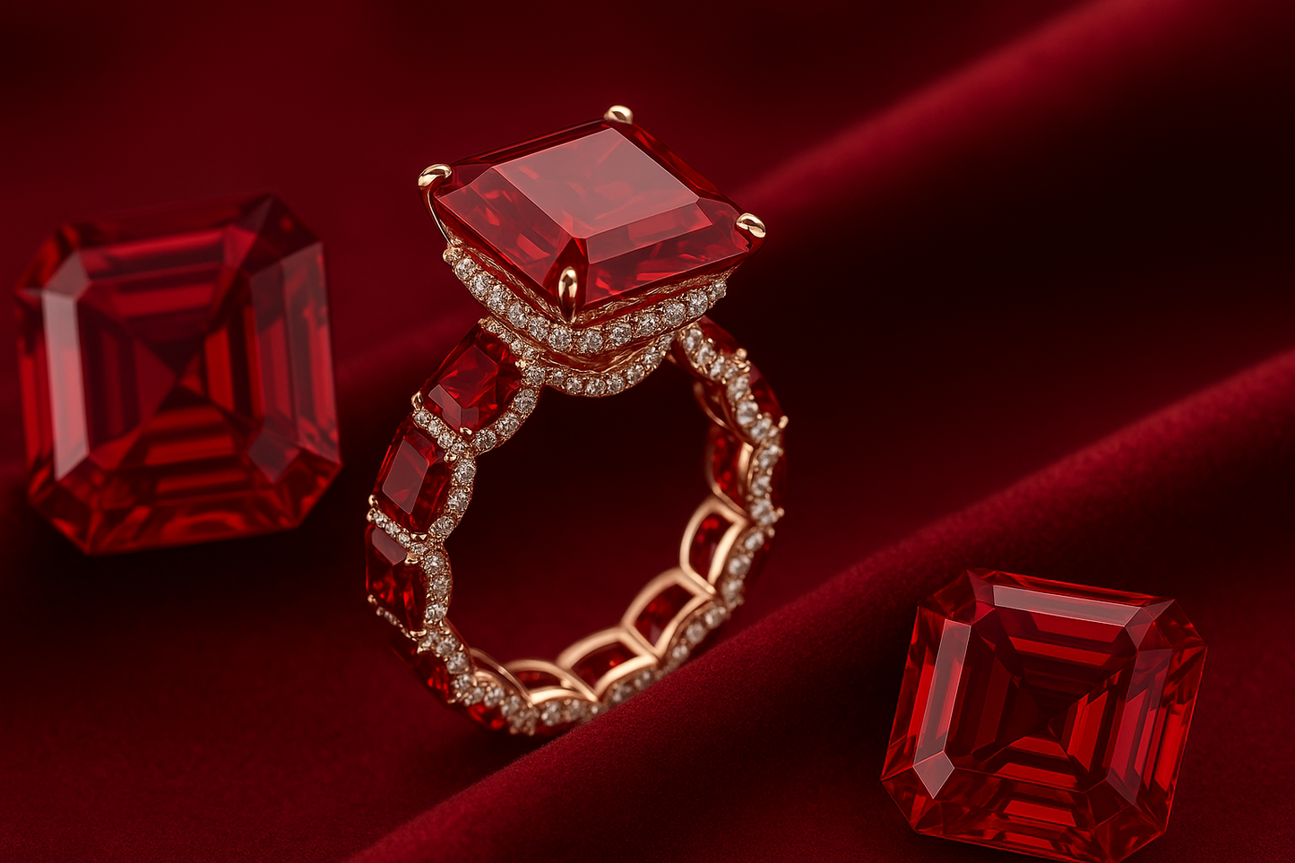 "Heart of Fire"❤️🔥Regal Ruby Ring by Ziara