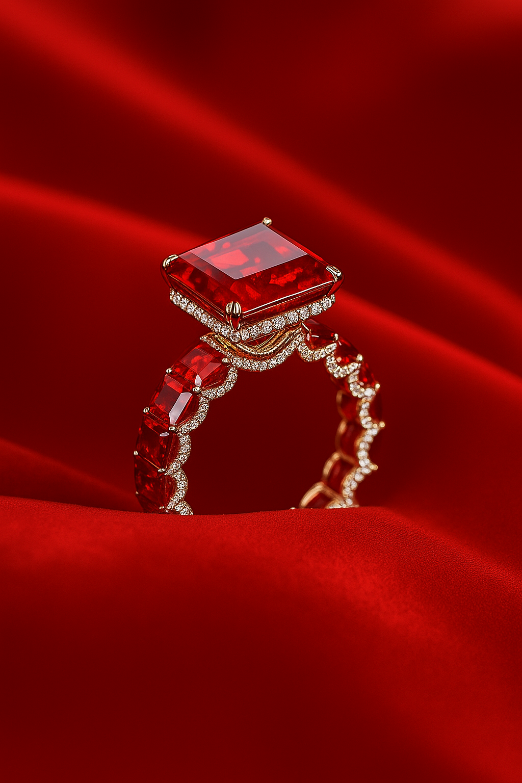 "Heart of Fire"❤️🔥Royal Ruby Ring by Ziara