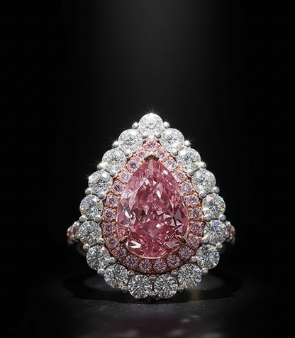 "Rose Radiance"🌷Pear Cut Ring by Ziara™