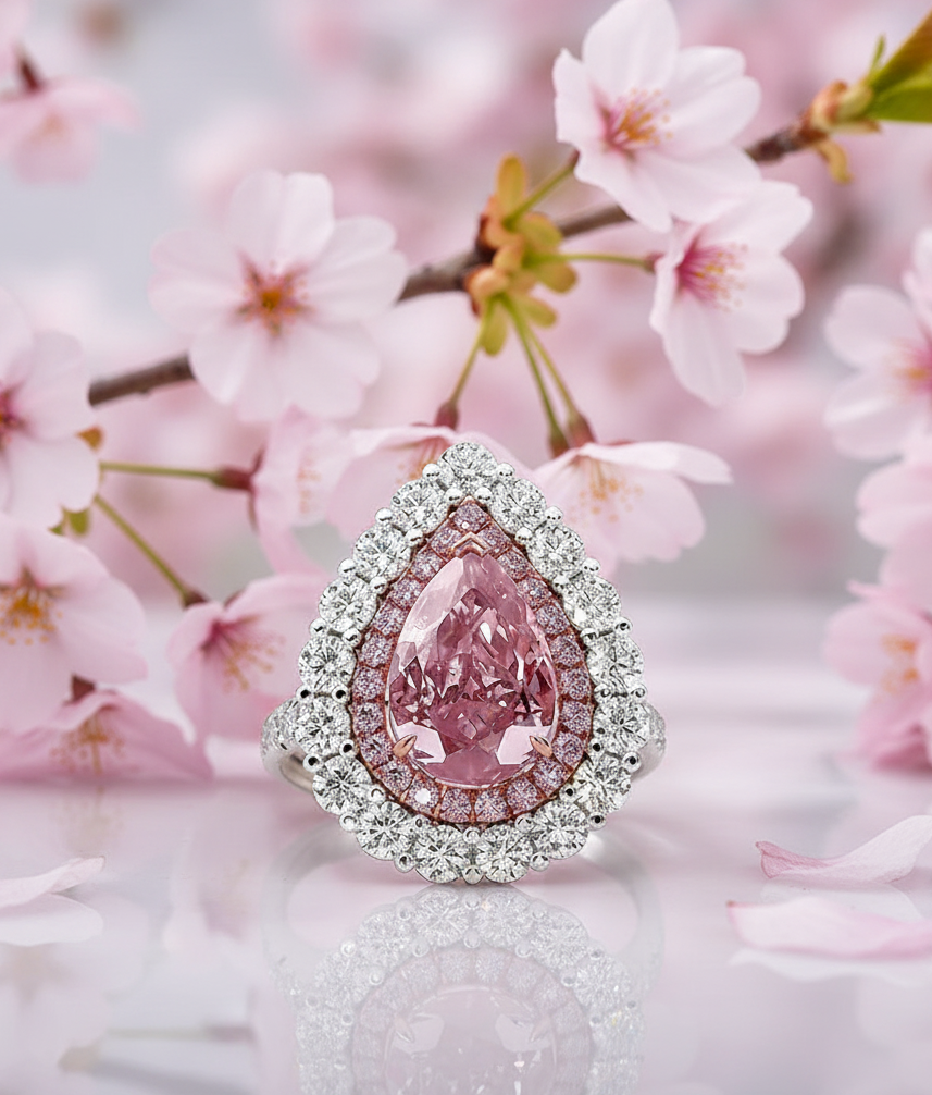 "Rose Radiance"🌷Pear Cut Ring by Ziara™