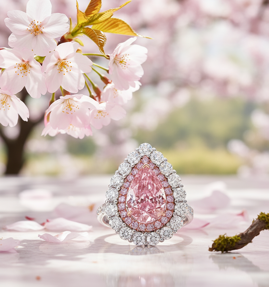 "Rose Radiance"🌷Pear Cut Ring by Ziara™