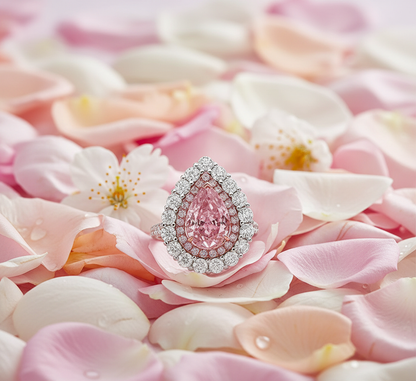 "Rose Radiance"🌷Pear Cut Ring by Ziara™