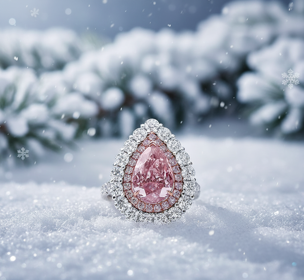 "Rose Radiance"🌷Pear Cut Ring by Ziara™