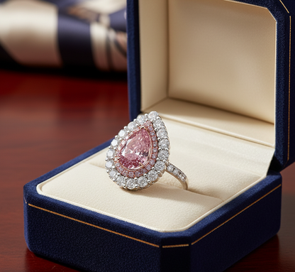 "Rose Radiance"🌷Pear Cut Ring by Ziara™