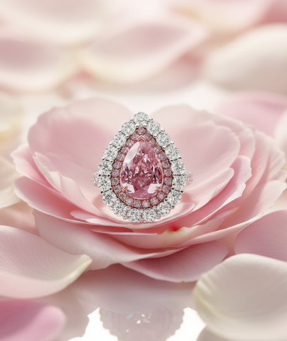 "Rose Radiance"🌷Pear Cut Ring by Ziara™