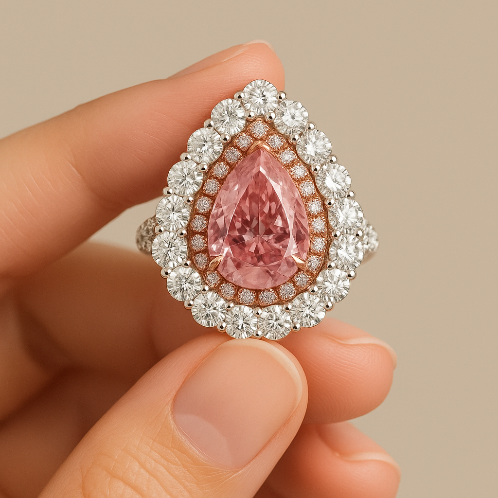 "Rose Radiance"🌷Pear Cut Ring by Ziara™