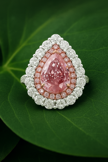 "Rose Radiance"🌷Pear Cut Ring by Ziara™