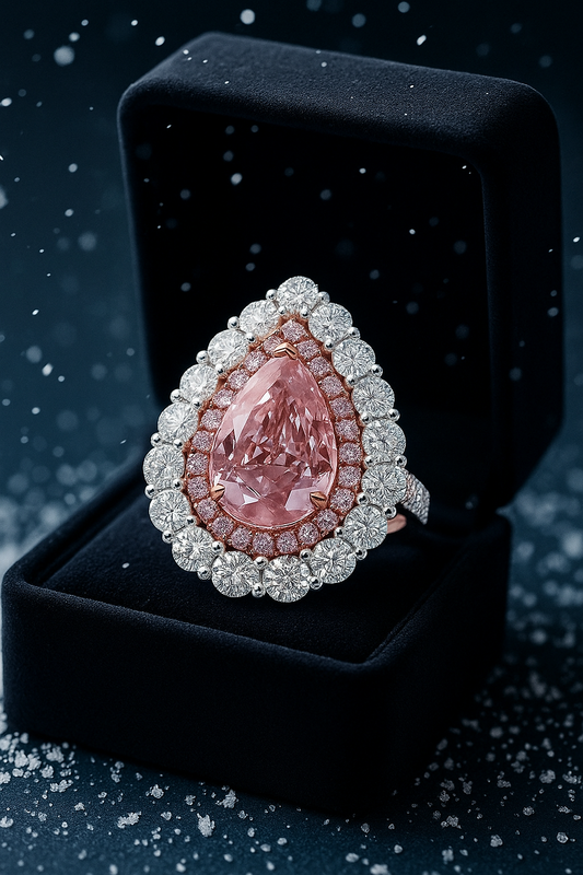 "Rose Radiance"🌷Pear Cut Ring by Ziara™