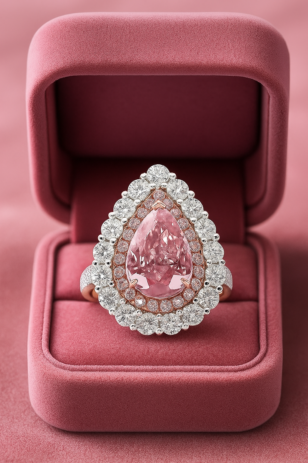 "Rose Radiance"🌷Pear Cut Ring by Ziara™