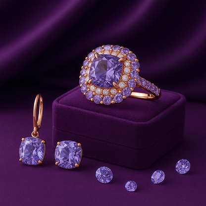 "The Regal Aura"🔮 Ziara Signature Ring in Rose Gold
