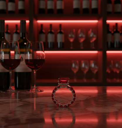 "Heart of Fire"❤️‍🔥Royal Ruby Ring by Ziara